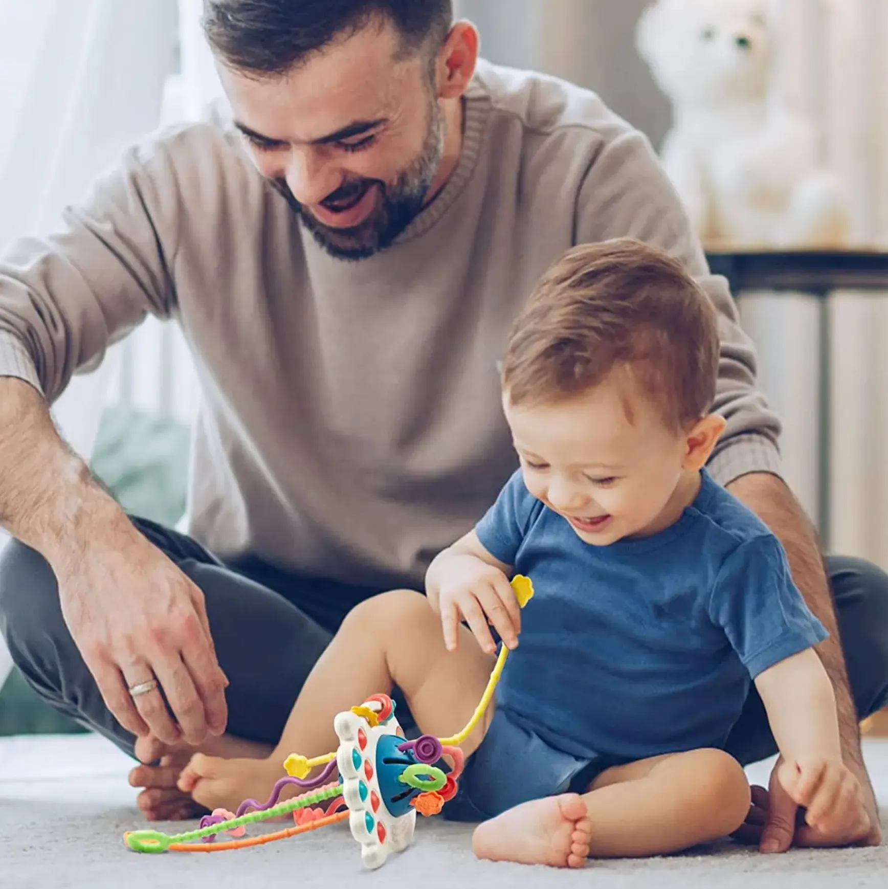 3-in-1 Montessori Teething & Sensory Educational Toy