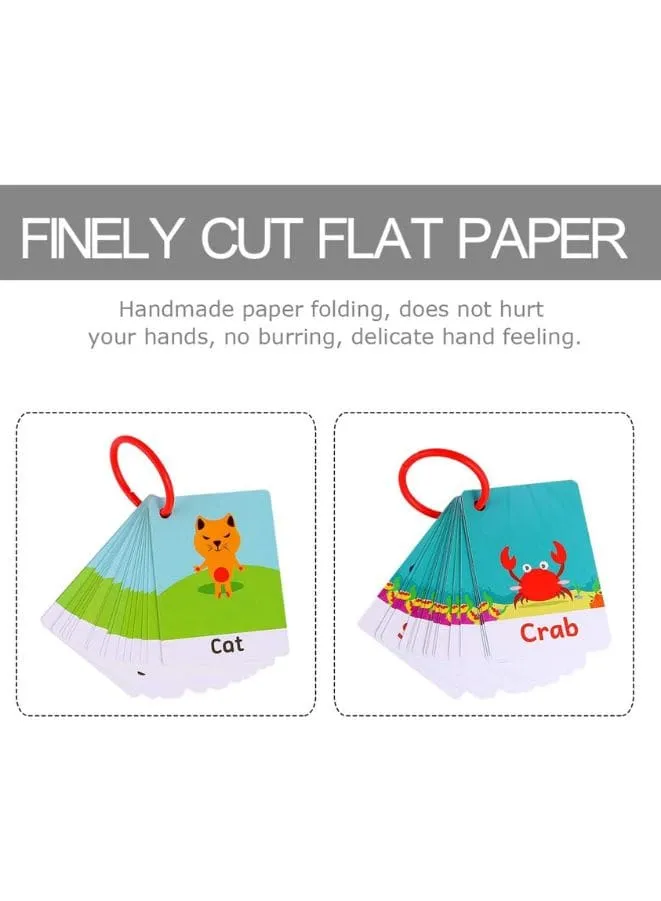 4 Sets Educational Flashcards Pocket Card Preschool Teaching Cards for kids, Mathematics