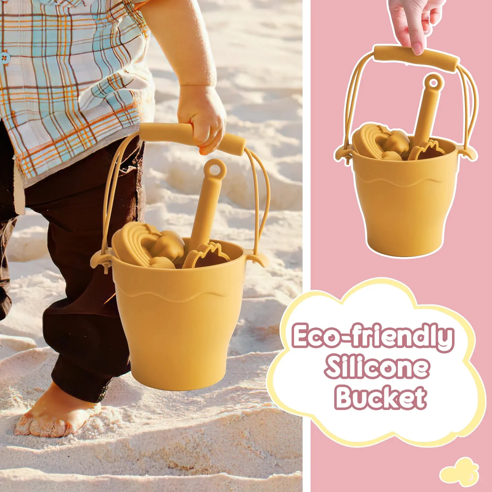8-Piece Silicone Beach Toy Set
