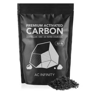 AC Infinity Activated Carbon Refill, 1200  IAV Australian Charcoal, 32 lb.