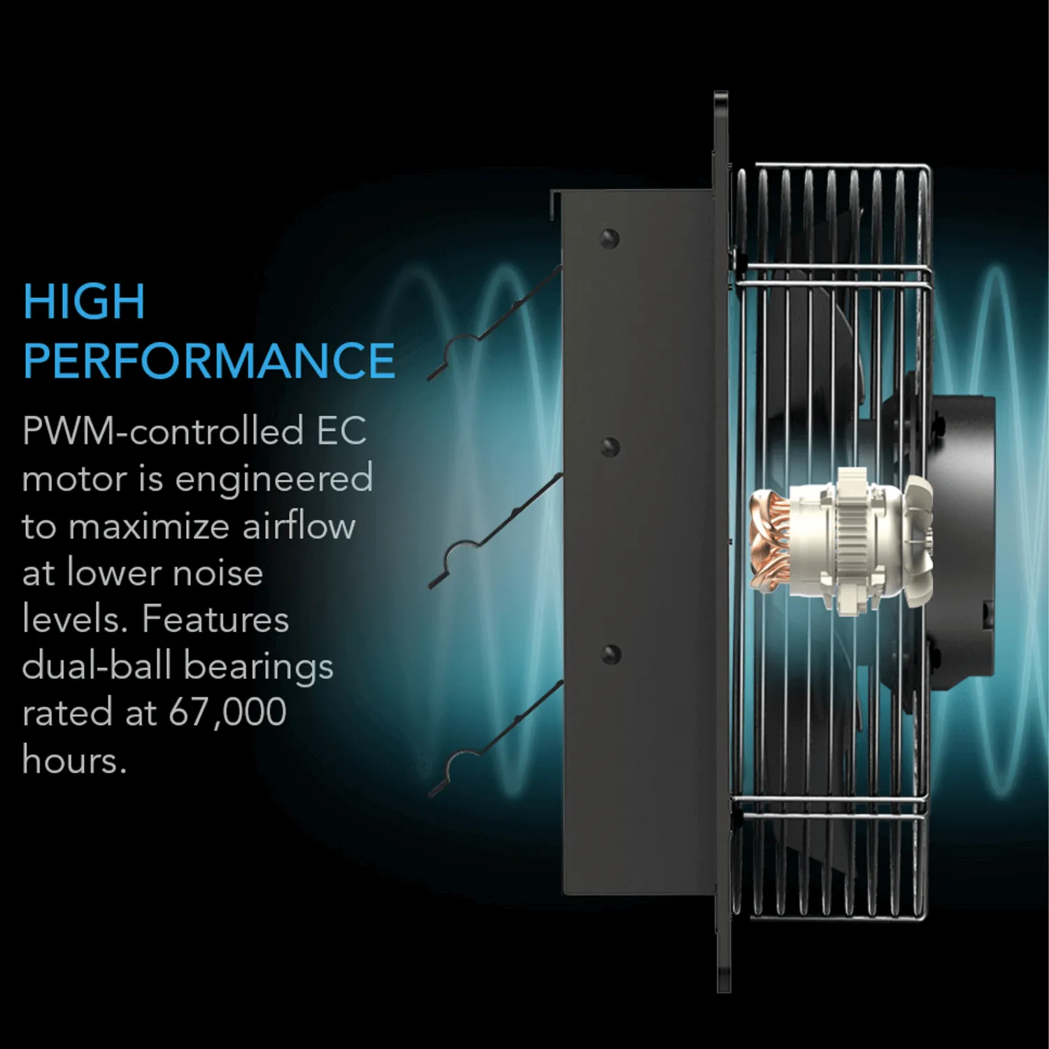 AC Infinity AIRLIFT S10, Shutter Exhaust Ventilation Fan 10", Speed Controller