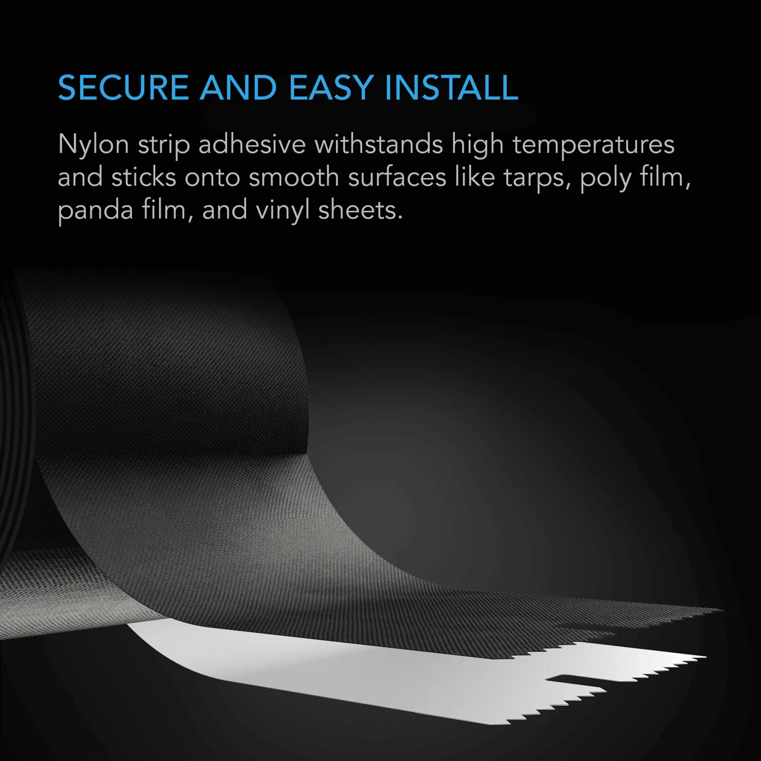 AC Infinity Peel and Stick Zipper, 7 ft. x 3 in. Double Sided, 1-Pack