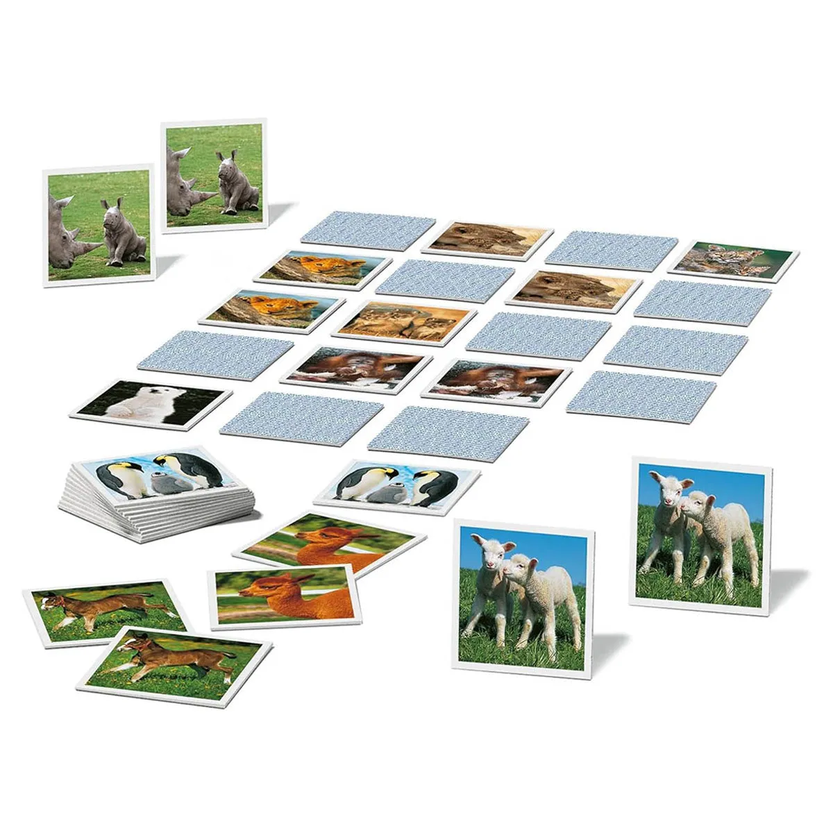 Animal Babies Memory Card Game
