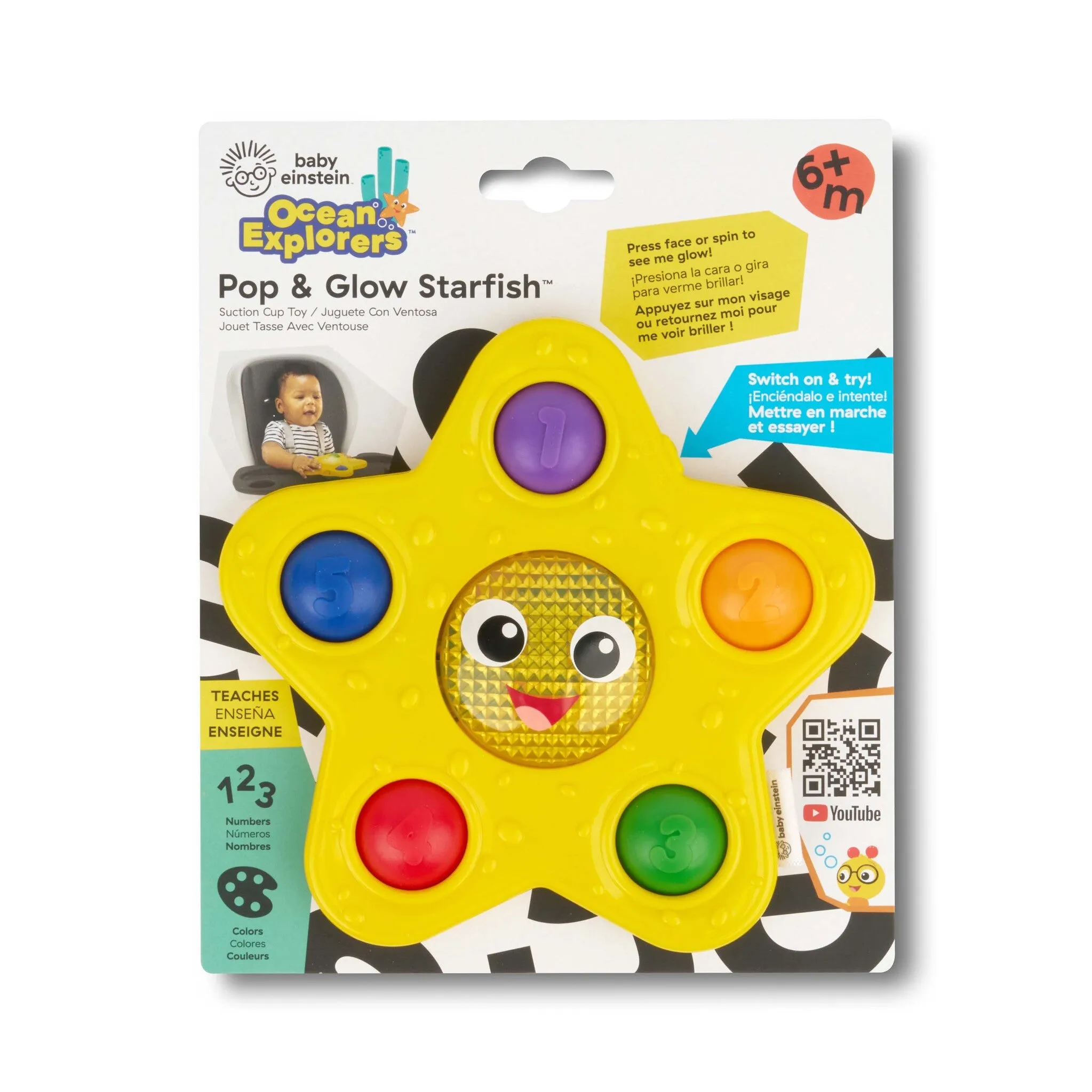 Baby Einstein - Pop Glow Starfish™ Suction Cup Toy