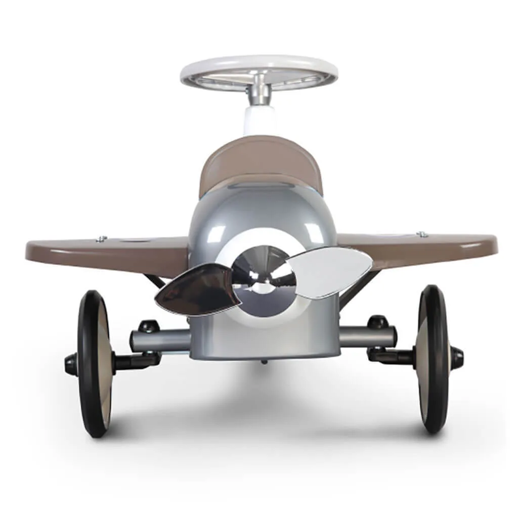 Baghera Ride On Toy Car Speedster Plane Silver