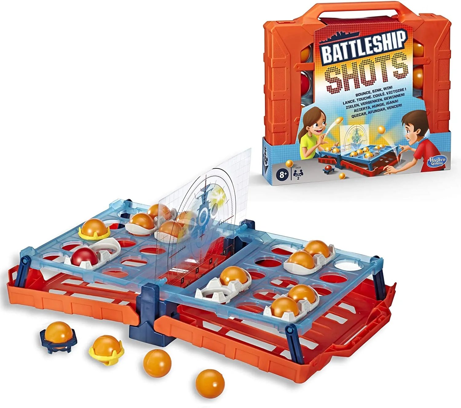 Battleship Shots Game Strategy Ball-Bouncing Game Ages 8 and Up