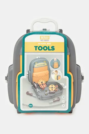 Boys Grey 2 In 1 School Tools