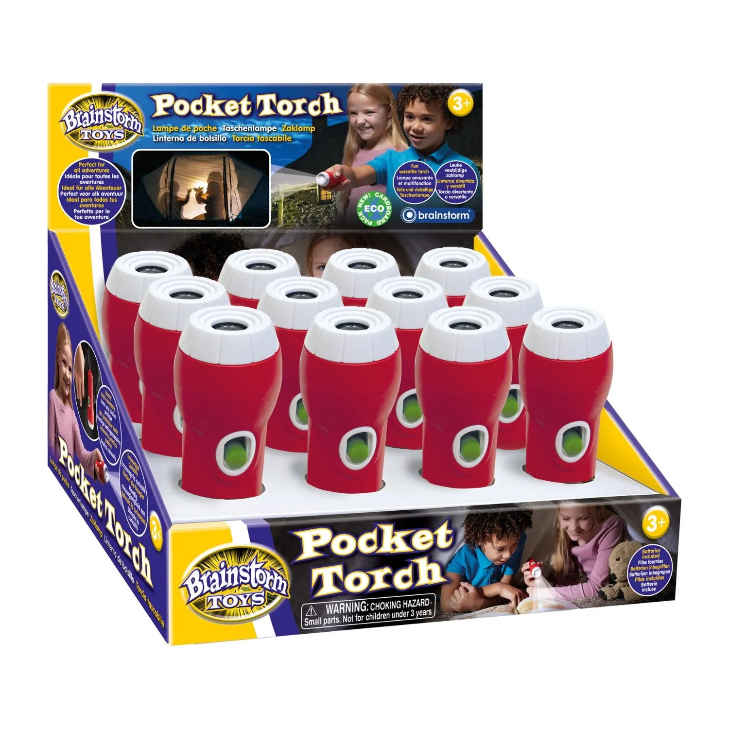 Brainstorm Pocket Torch 12 units in a CDU