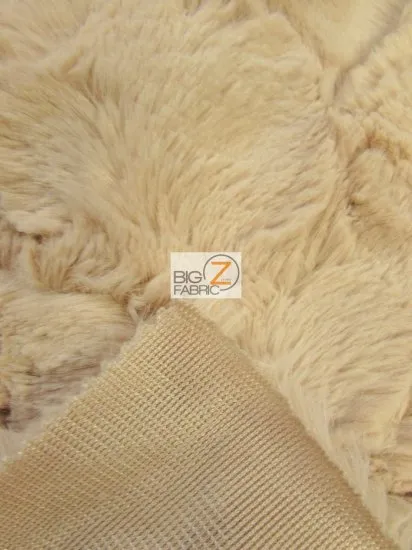Brown Rabbit Snuggle Minky Fabric / Sold By The Yard
