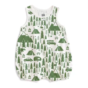 Bubble Romper - Campground Green