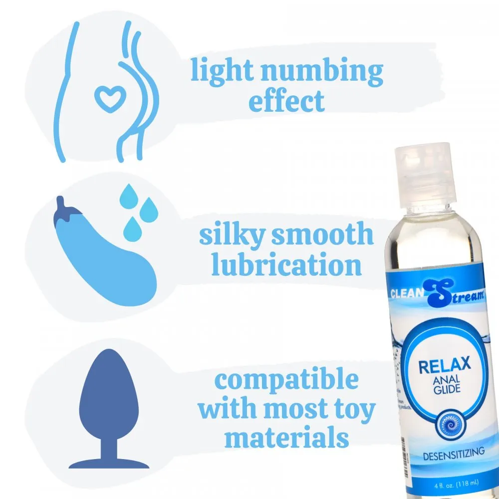 CleanStream Relax Desensitizing Anal Lube, 4 oz.