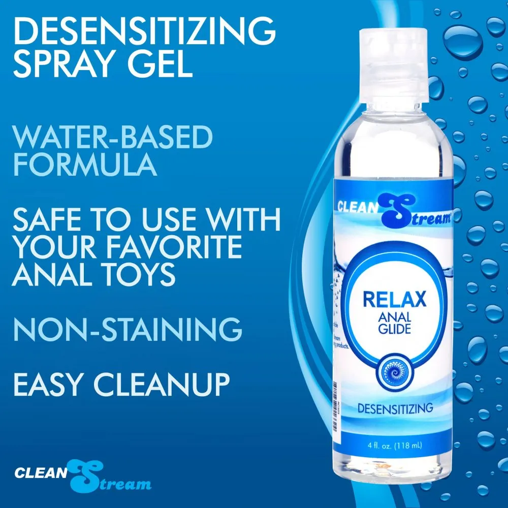 CleanStream Relax Desensitizing Anal Lube, 4 oz.