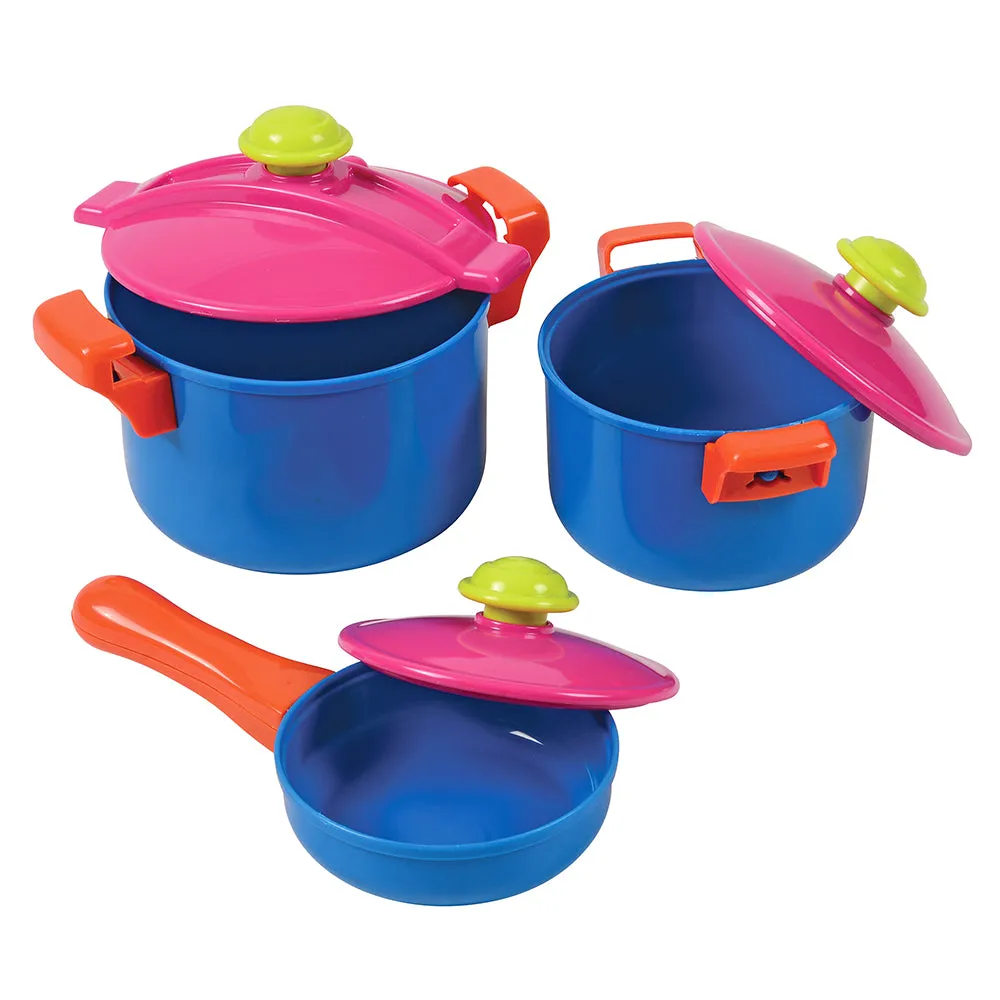 Color-Fun Cookware Set | 39-Piece Pretend Play Cooking Set
