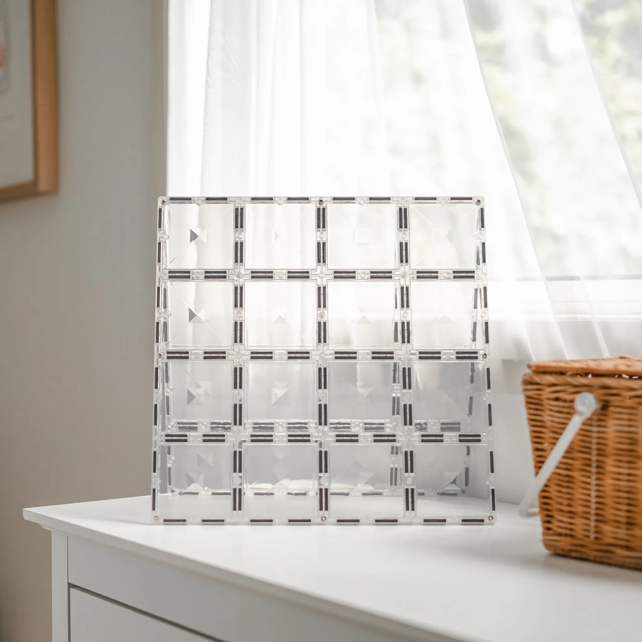 Connetix Tiles - 2 Piece Base Plate Pack - Clear