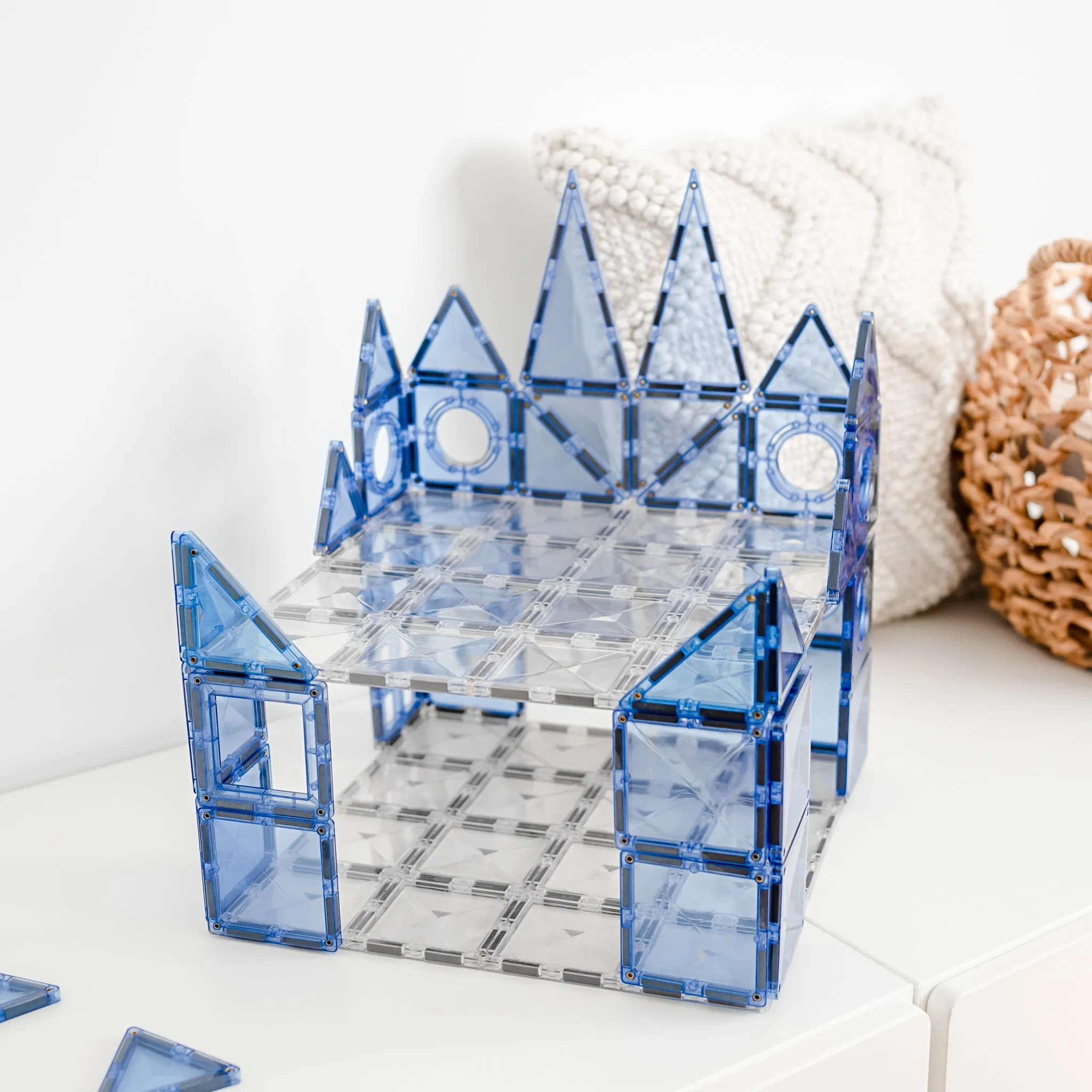 Connetix Tiles - 2 Piece Base Plate Pack - Clear