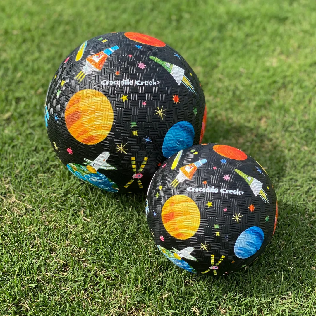 Crocodile Creek Playground Ball Space Exploration Black Space Toys 3yrs 