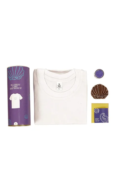DIY T Shirt Block Print Kit - Seashell