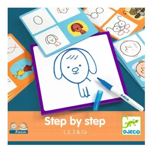 Djeco Step-by-Step Dry Erase Kit - 1,2,3 & Co
