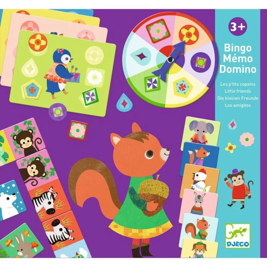 Djeco - Trio of Animal Games for Preschoolers