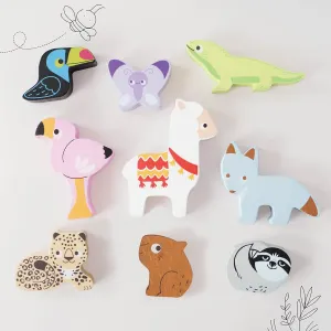 Educational Andes Wooden Animal Stacking Tower Toys And Bag  Learning Activity Toys For Toddlers Development