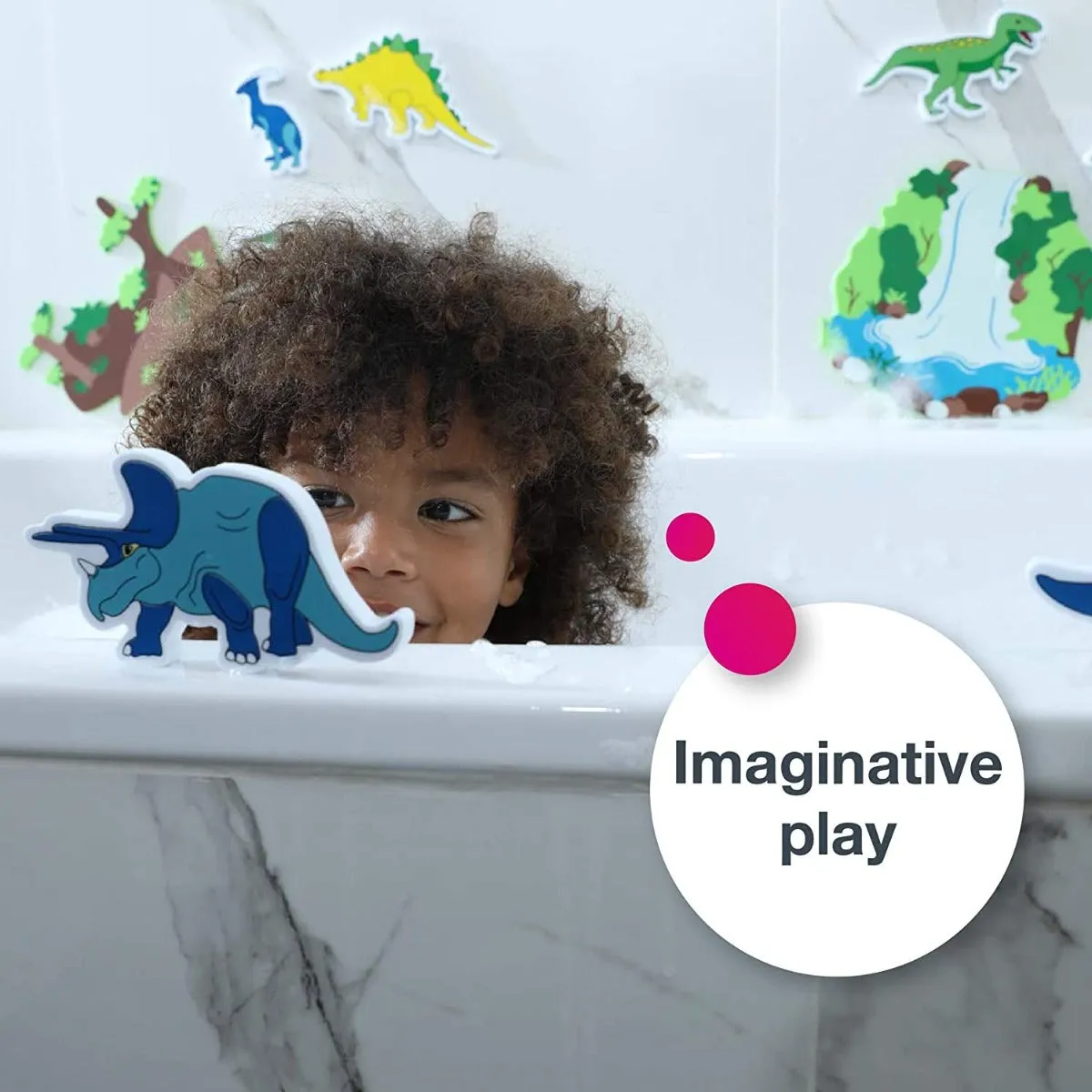Edushape Magic Creations Bath Play Set - Dinosaurs, 13 Pieces