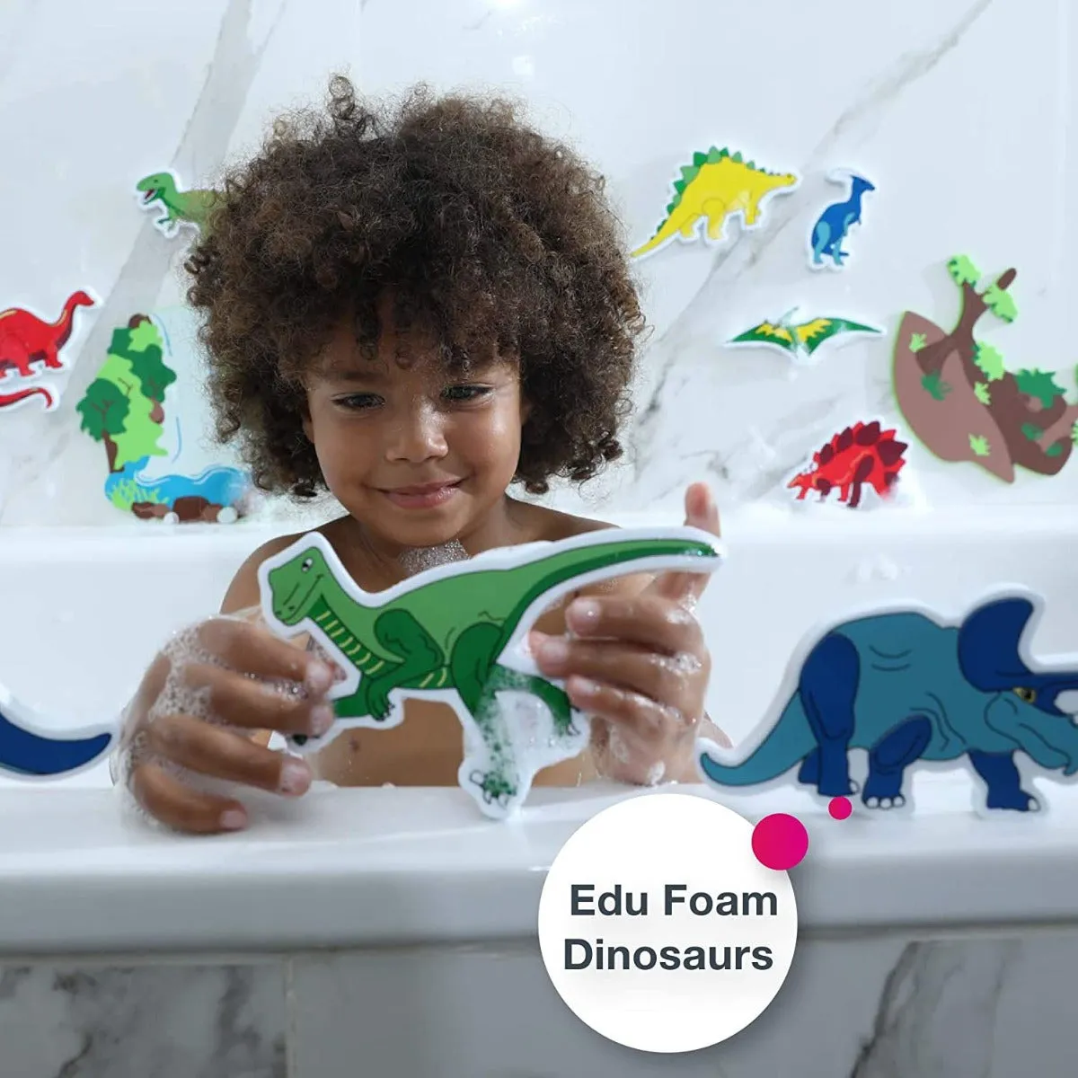 Edushape Magic Creations Bath Play Set - Dinosaurs, 13 Pieces