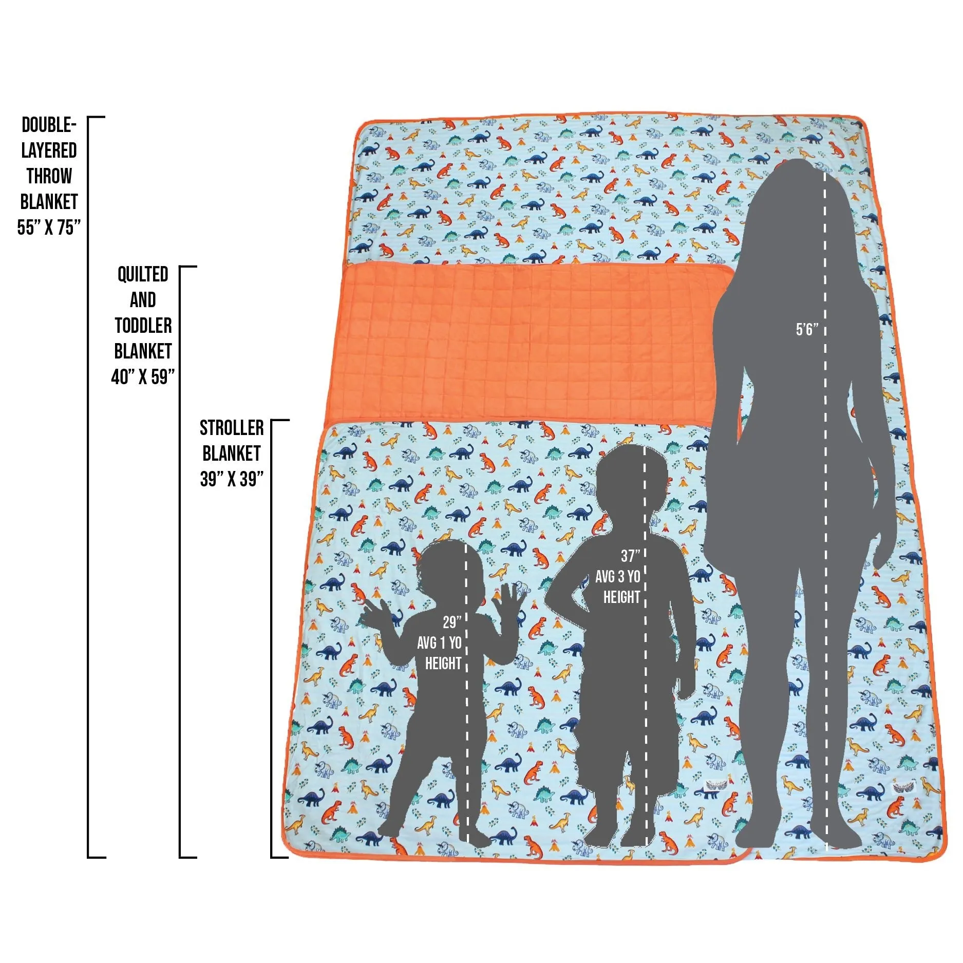 Enchanted Forest Woodland Animals Double-layered Throw Blanket