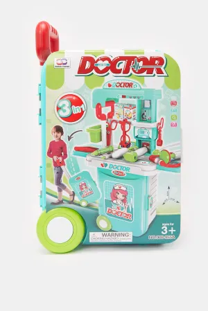 Girls Blue And Red Doctor Play Set