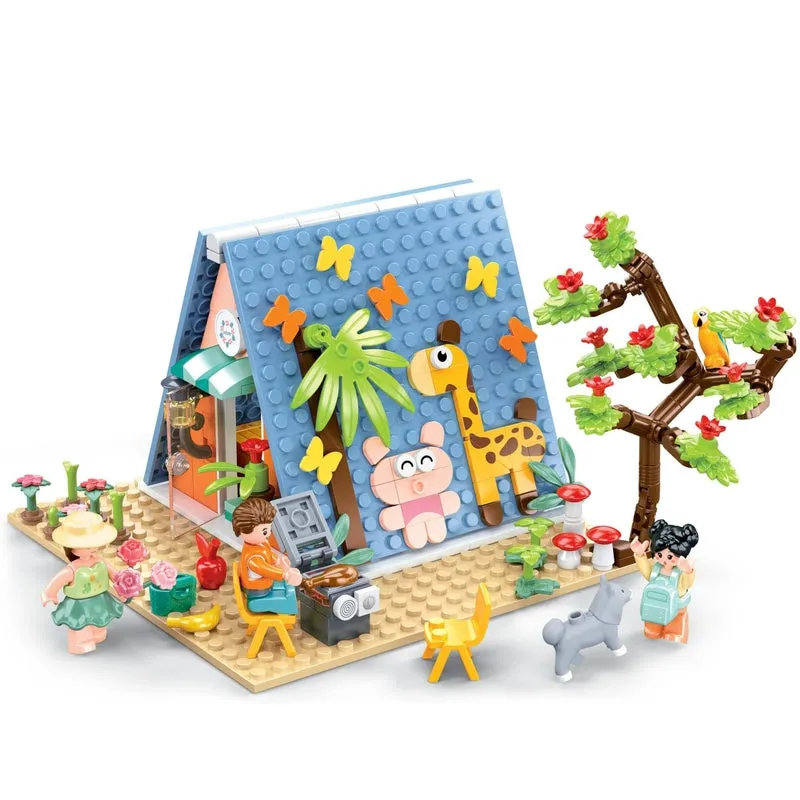 Girls Camp Building Blocks Kit (341 Pcs)