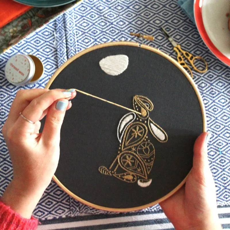 Hare Banner Embroidery Kit