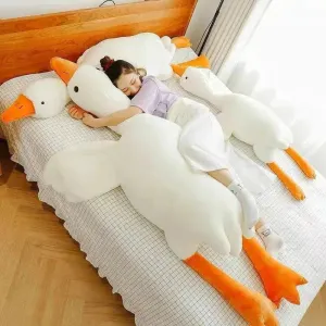 Kids Children Cute Big White Geese Pillow Plush Toy Stuffed Animal Plushies