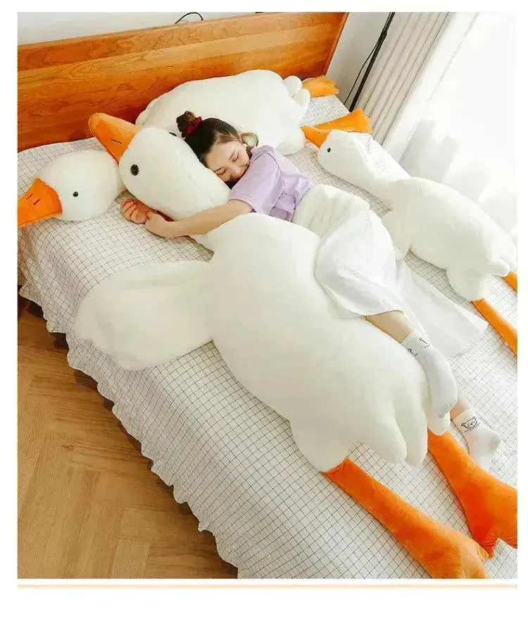 Kids Children Cute Big White Geese Pillow Plush Toy Stuffed Animal Plushies