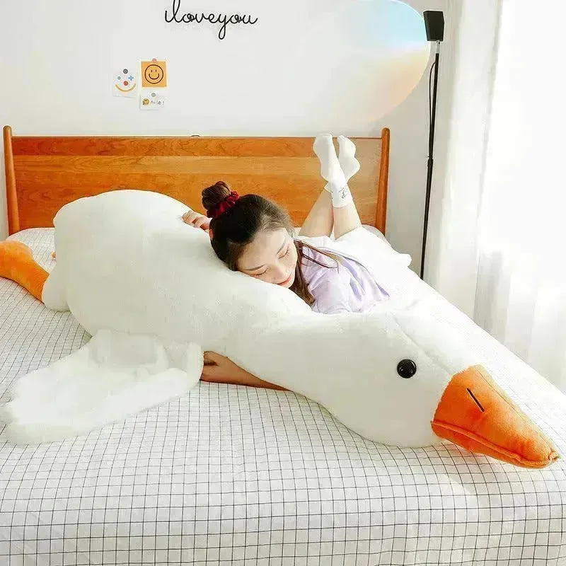 Kids Children Cute Big White Geese Pillow Plush Toy Stuffed Animal Plushies