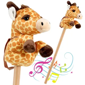 Kids Hobby Horse Toy Giraffe with Sounds