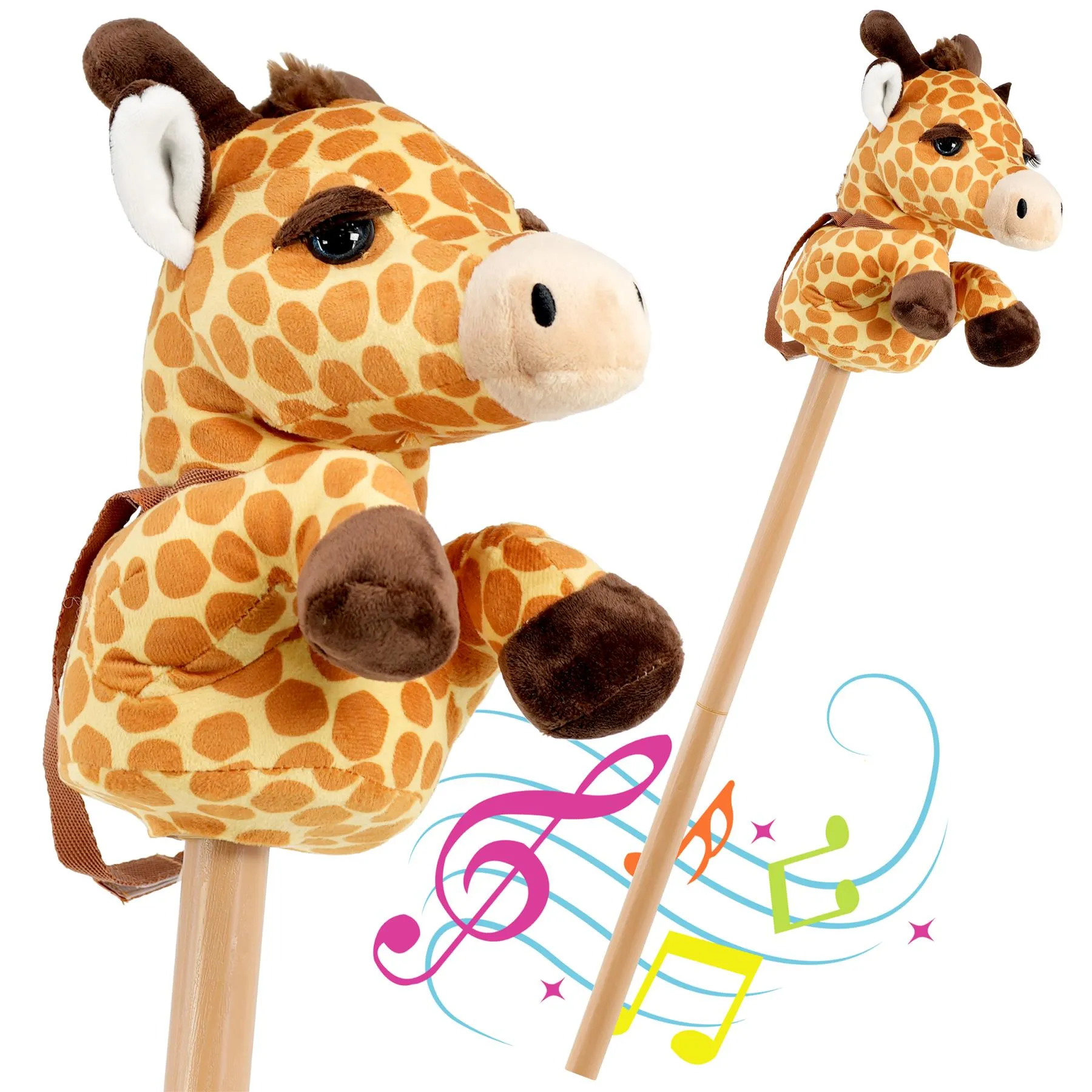 Kids Hobby Horse Toy Giraffe with Sounds