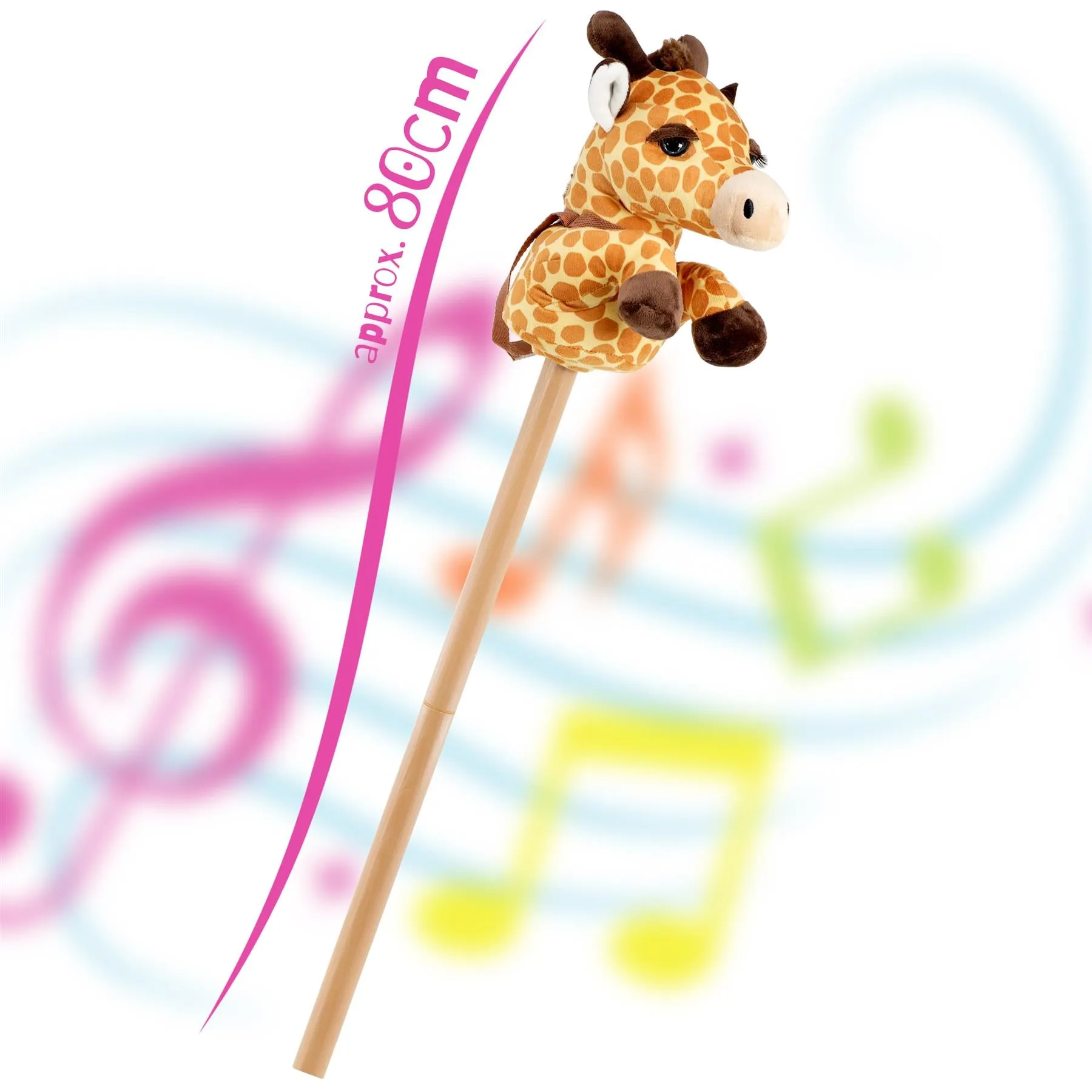 Kids Hobby Horse Toy Giraffe with Sounds
