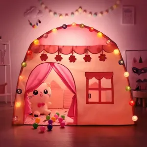 Kids Pink Play House Tent Teepee Tent Enfant