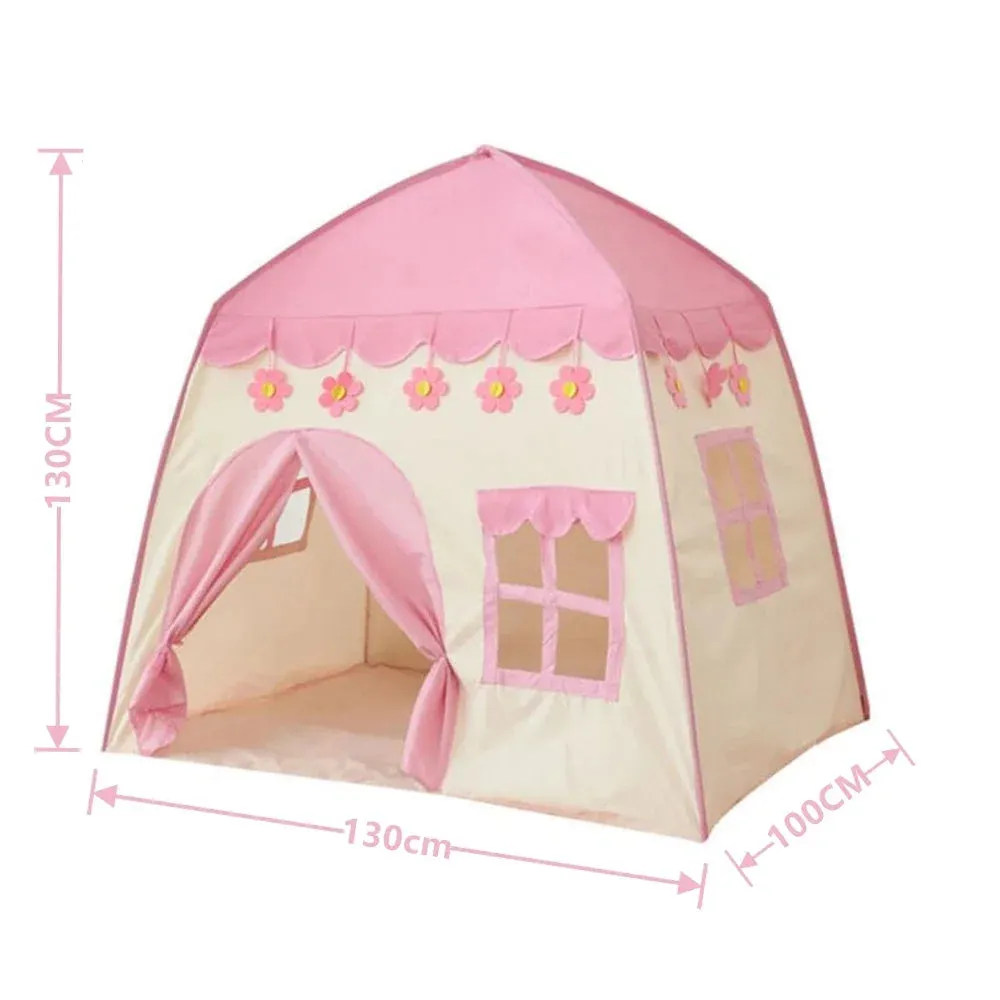 Kids Pink Play House Tent Teepee Tent Enfant