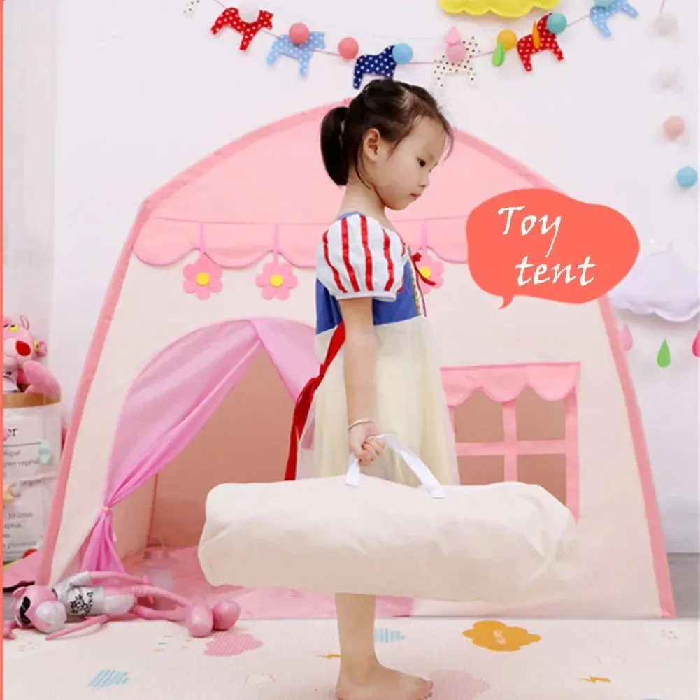 Kids Pink Play House Tent Teepee Tent Enfant