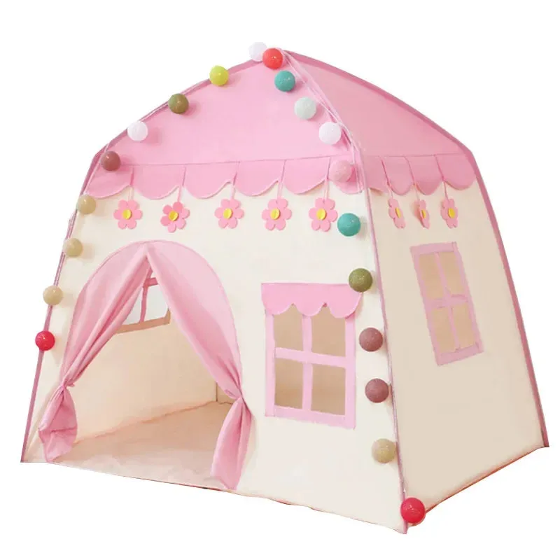Kids Pink Play House Tent Teepee Tent Enfant
