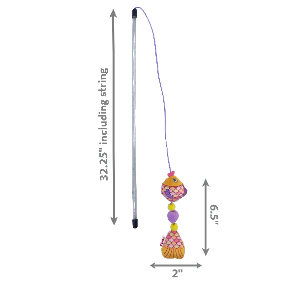 KONG Scrattles Fish Teaser Cat Toy