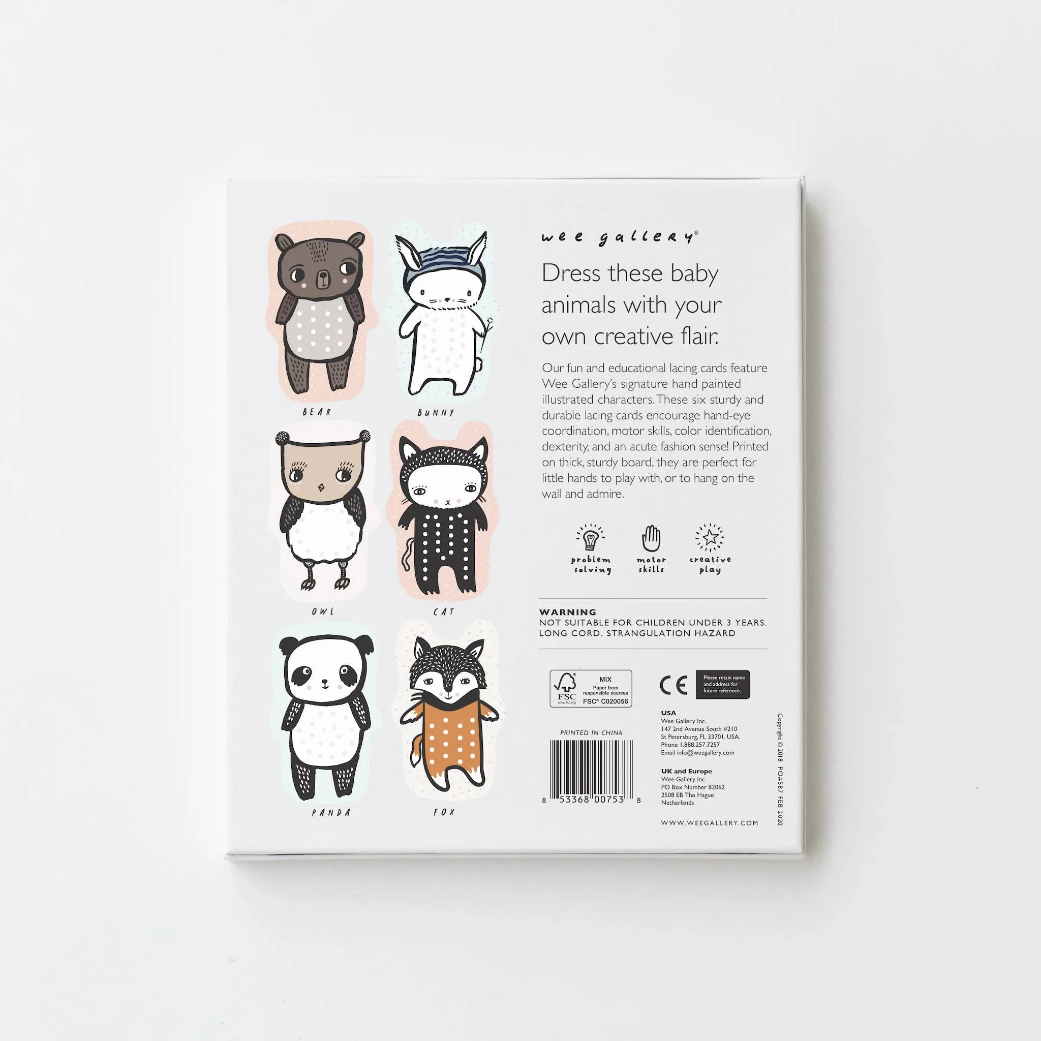 Lacing Cards | Baby Animals