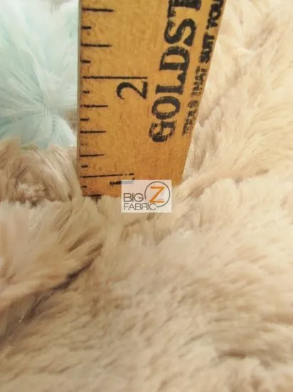 Mocha Rabbit Snuggle Minky Fabric / Sold By The Yard