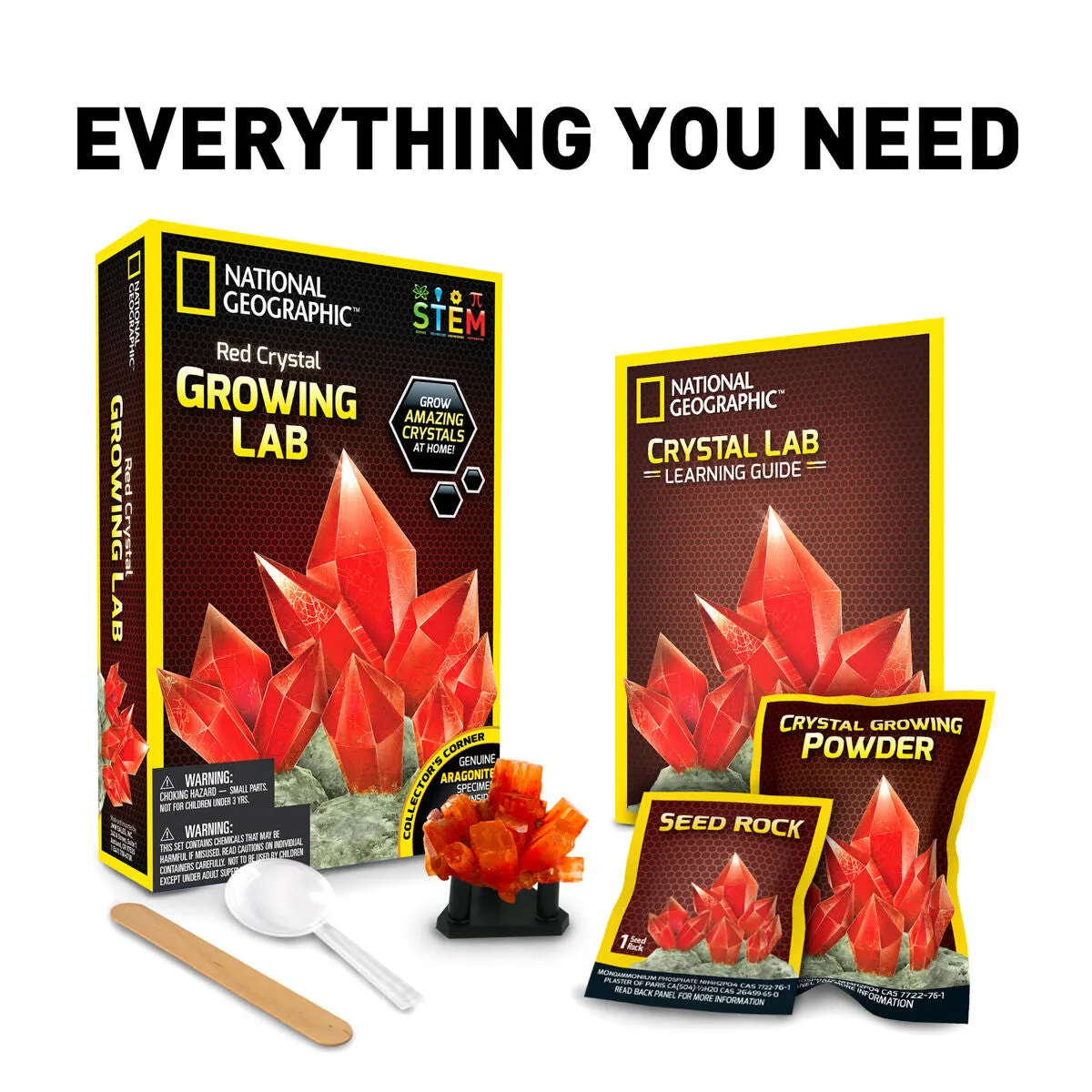National Geographic Red Crystal Growing Lab