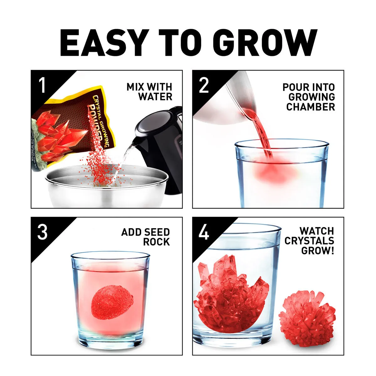 National Geographic Red Crystal Growing Lab