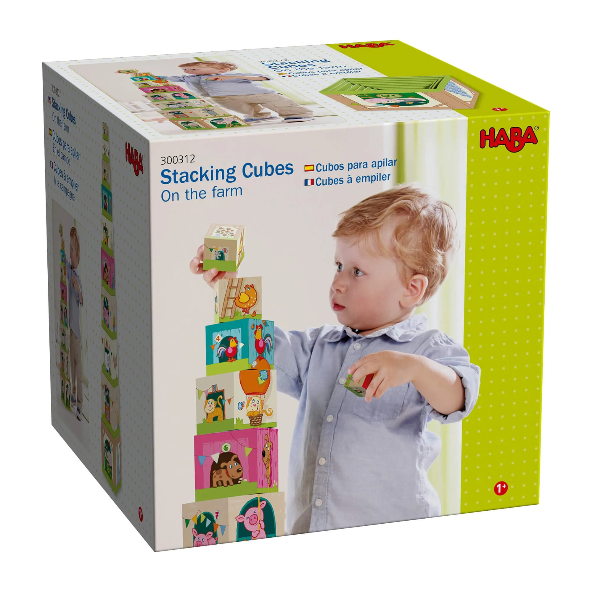 On the Farm Cardboard Stacking & Nesting Cubes