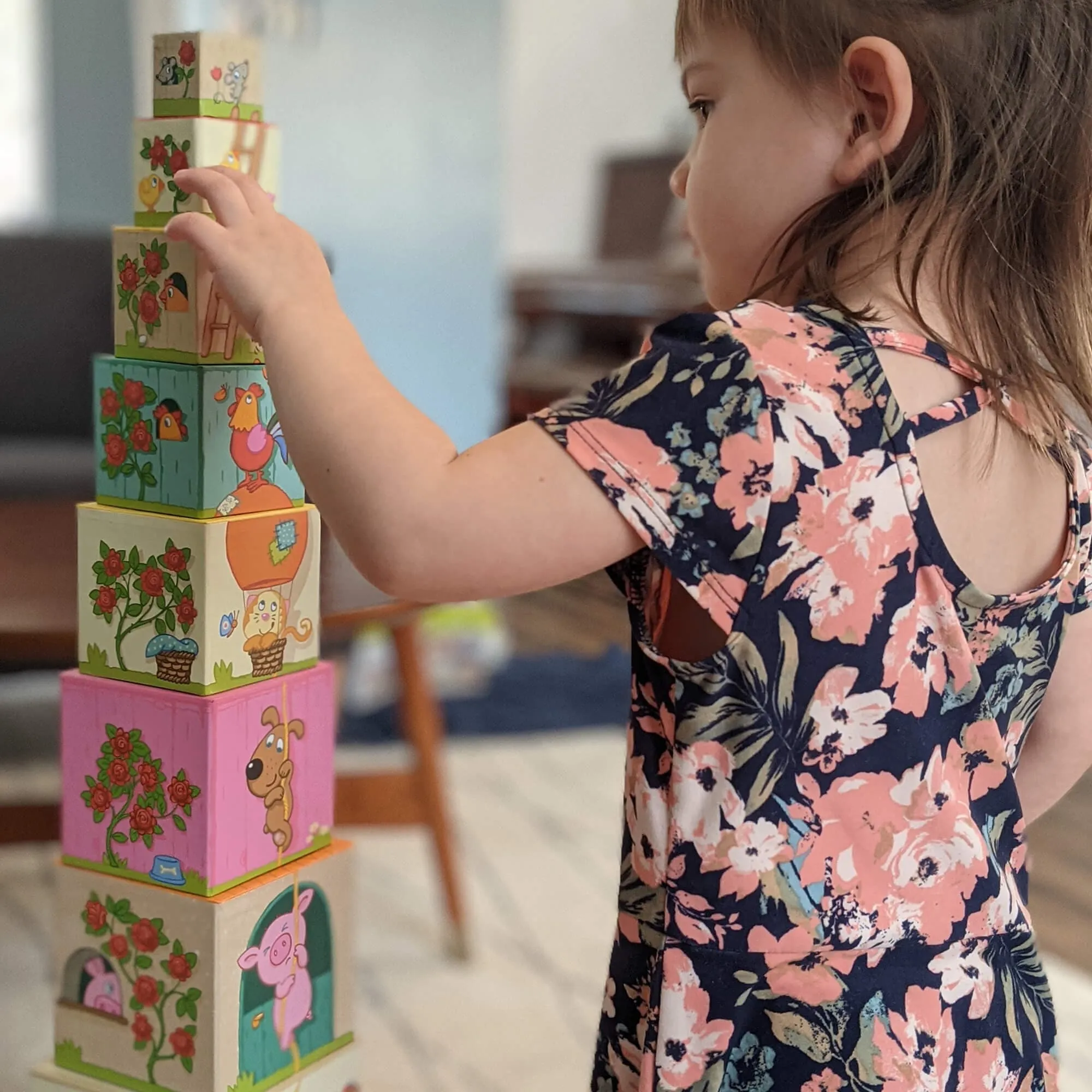 On the Farm Cardboard Stacking & Nesting Cubes