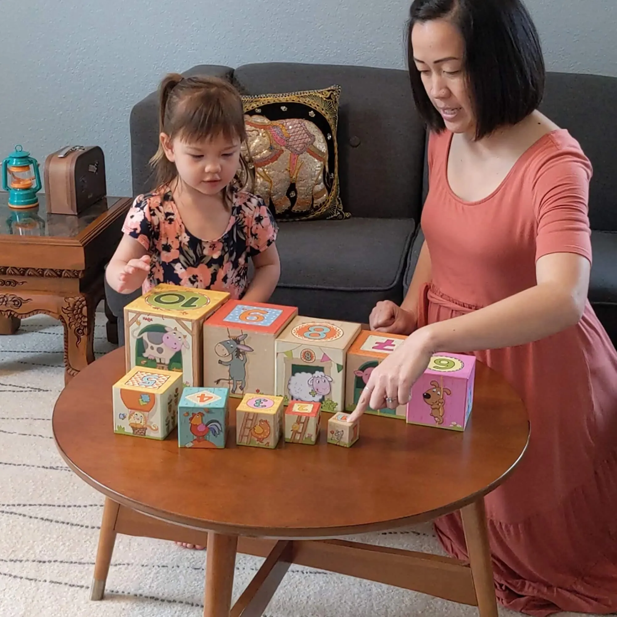 On the Farm Cardboard Stacking & Nesting Cubes