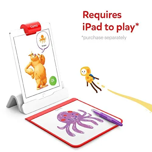 Osmo Creative Starter Kit (New Version) for iPad-Ages 5-10-Creative Drawing & Problem Solving/Early Physics-STEM Base Included