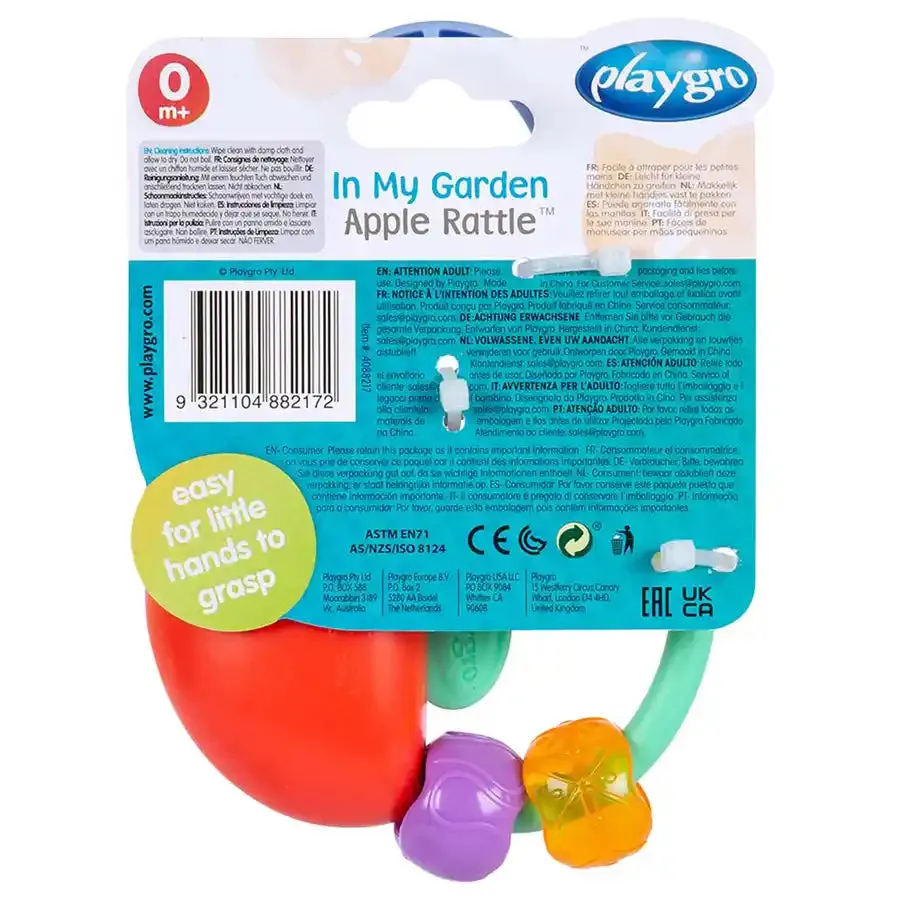 Playgro In My Garden Apple Rattle